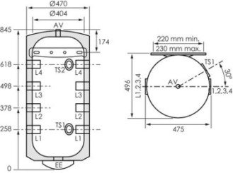 Ballon tampon pour pompe à chaleur 80 litres 