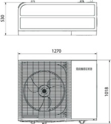 Pompe à chaleur air/eau EHS Monobloc HT Silence R32 8kW - Samsung