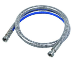 Tuyau flexible inox à embouts mécaniques pour gaz naturel - lg 1,00m