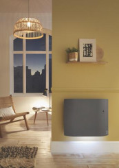 Radiateur électrique gris étoilé DIVALI 750W - ATLANTIC