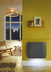 Radiateur électrique gris étoilé DIVALI 2000W - ATLANTIC