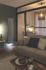 Radiateur électrique vertical gris étoilé DIVALI 1500W - ATLANTIC