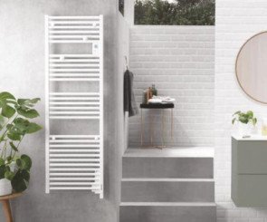 Radiateur sèche-serviettes électrique Doris blanc brillant 500W - ATLANTIC