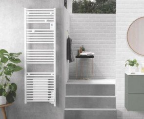 Radiateur sèche-serviettes électrique Doris blanc brillant 750W - ATLANTIC
