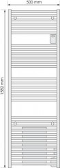 Radiateur sèche-serviettes électrique Doris blanc brillant 750W - ATLANTIC