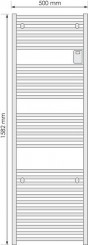 Radiateur sèche-serviettes électrique Doris blanc mat 750W - ATLANTIC