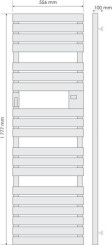 Radiateur sèche-serviettes électrique Adelis blanc mat 1000W - ATLANTIC
