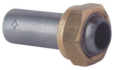 RACCORD DROIT 2 PIECES A JONCTION SPHERO-CONIQUE A SOUDER SUR ACIER 33/42