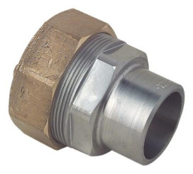 Mamelon gaz pour PE ø40 à souder sur tube acier 33/42