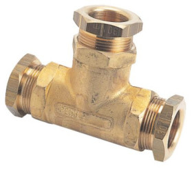 Té égal gaz pour PE ø32