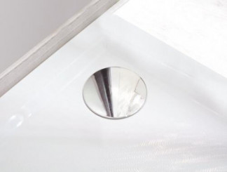 Receveur de douche extra-plat en béton de synthèse 80x100cm
