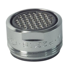 AERATEUR DE BEC CHROME M28/100 - GRILLE INOX