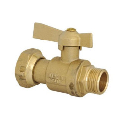 ROBINET DARRET COMPTEUR LAITON A BOISSEAU SPHERIQUE MALE - MODELE LONG