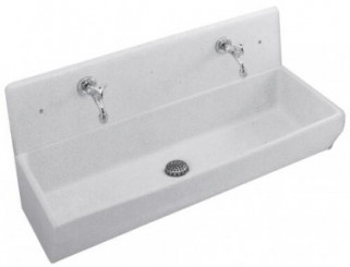 Dosseret pour lavabo collectif 100x23cm