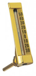 Thermomètre industriel équerre 90°  0°C à +60°C 150mm plonge 100mm