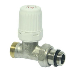 ROBINET DROIT THERMOSTATISABLE RH POUR TUBE CUIVRE OU PER