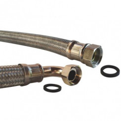 Flexible chauffage coudé 700mm ø19 à 2 écrous tournants 20/27