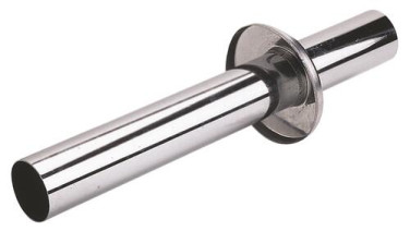 Tube avec rosace laiton chromé