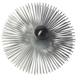 HERISSON ROND ACIER GALVANISE D150MM AVEC BOULE BAKELITE