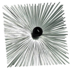 HERISSON CARRE ACIER GALVANISE D250MM AVEC BOULE BAKELITE