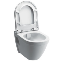 CUVETTE SUSPENDUE SANS BRIDE AVEC ABATTANT