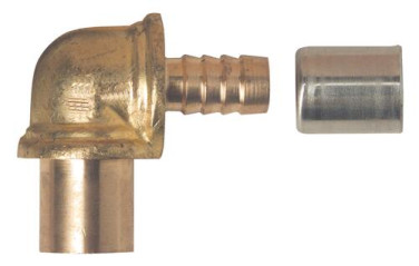 COUDE A SOUDER SUR TUBE CUIVRE ET A SERTIR RADIAL