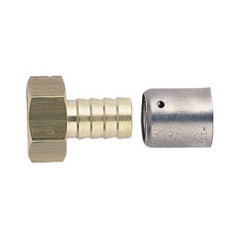 RACCORD FEMELLE FIXE A SERTIR RADIAL