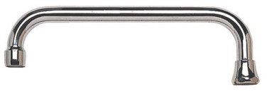 Bec standard par dessus chromé écrou 15/21 200mm