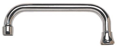 Bec standard par dessus chromé écrou 15/21 150mm