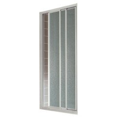 PORTE 3 VOLETS - VERRE GRANITE 6 mm