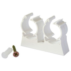 ATTACHE DE FIXATION DOUBLE POUR TUBE MULTICOUCHE