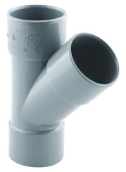 CULOTTE PVC A 45° POUR EVACUATION TRIPLE FEMELLE 32