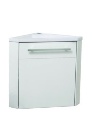 MEUBLE LAVE-MAINS D'ANGLE BLANC CUZCO - BATHROOM THERAPY