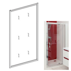 PAROI DE DOUCHE BASTI - PANNEAU FIXE