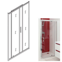 PAROI DE DOUCHE BASTI - PORTE COULISSANTE