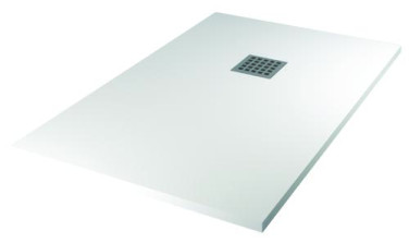 RECEVEUR DE DOUCHE RESINE DE SYNTHESE MINA BLANC - ELMER