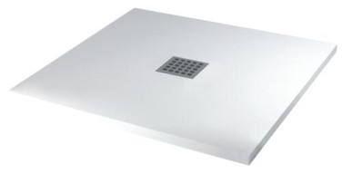 RECEVEUR DE DOUCHE RESINE DE SYNTHESE MINA BLANC - ELMER