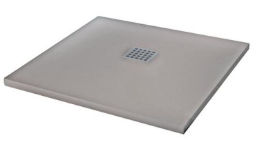 Receveur de douche résine de synthèse MINA gris clair 90x90