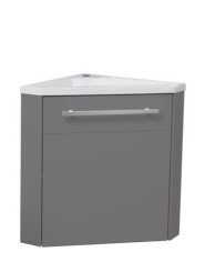 Meuble lave-mains d'angle anthracite cuzco