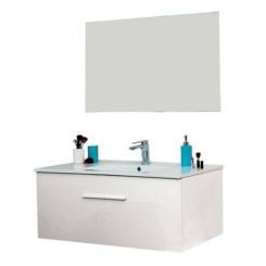 BLOC MEUBLE HAUT AVEC VASQUE 90 cm SYDNEY