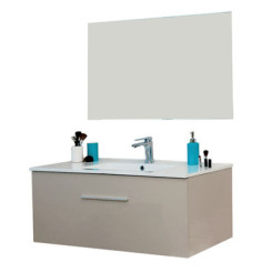 BLOC MEUBLE HAUT AVEC VASQUE 90 cm SYDNEY