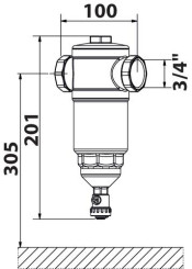 Désemboueur laiton F20/27 - PNEUMATEX