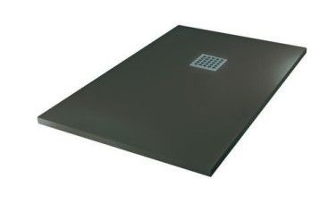 Receveur de douche résine de synthèse MINA gris anthracite 80x120