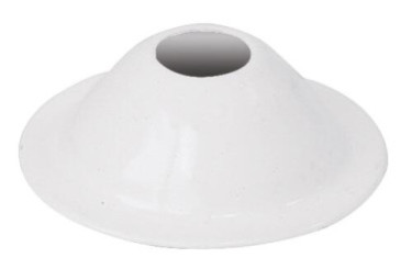 Rosace conique blanche hauteur 9mm