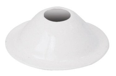 Rosace conique blanche hauteur 14mm