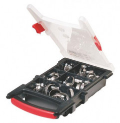 Mallette de 60 colliers de serrage non perfores inox