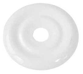 Rosace plate blanche ø30 mm
