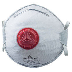 LOT DE 5 DEMI-MASQUES JETABLES MOULES A VALVE FFP3