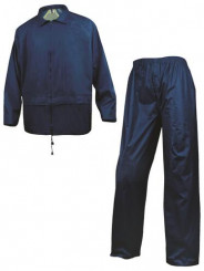Ensemble de pluie en polyester enduit PVC taille L
