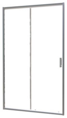 Paroi de douche porte coulissante profilés chromés CONCEPT'O 160cm